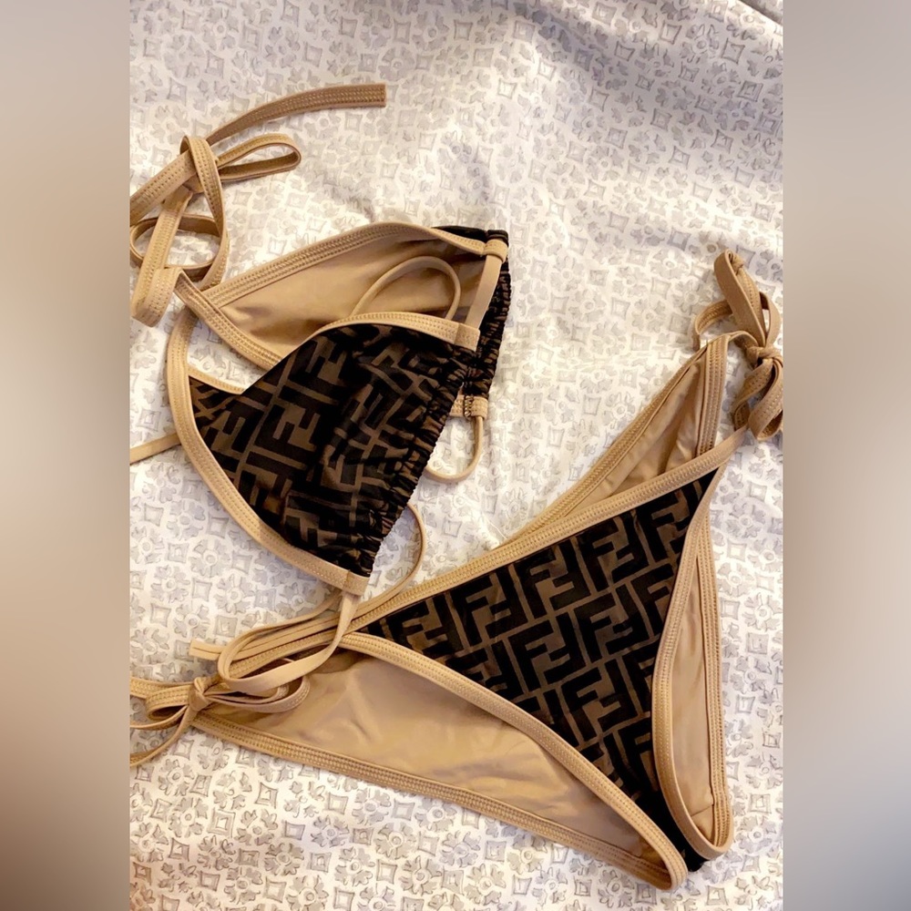 Fendi logo bikini